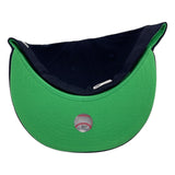 Atlanta Braves 59FIFTY Fitted Hat-Navy with White Logo Green World Series Patch