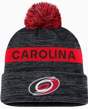 Carolina Hurricanes Pro Prime Cuffed Beanie with Pom - Unisex