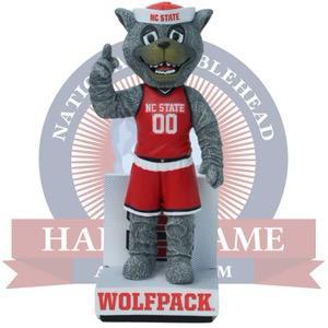 MR. WUF NORTH CAROLINA STATE WOLFPACK MASCOT BOBBLEHEAD