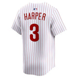 Men's Philadelphia Phillies Bryce Harper Nike White Home Limited Player Jersey
