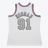 Dennis Rodman Chicago Bulls Mitchell and Ness Cracked Cement Swingman Jersey