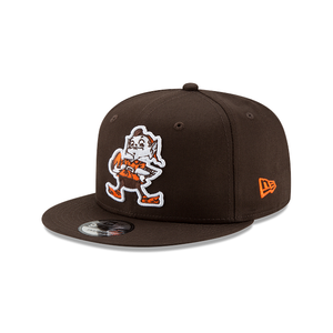 New Era Cleveland Browns Throwback Logo Snapback-Brown