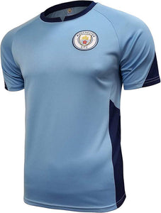 Icon Sports Officially Licensed International Manchester City Soccer T-Shirt –  Short Sleeve Tee