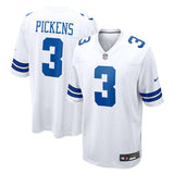 Men's Dallas Cowboys George Pickens Nike White Game Jersey