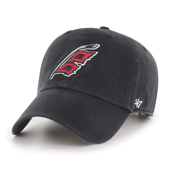 '47 Brand Carolina Hurricanes Logo Clean Up Hat Black