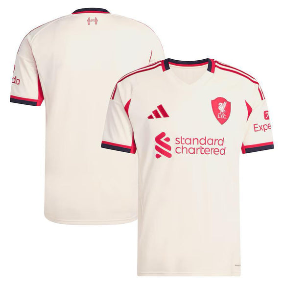 Liverpool adidas 2025/26 Away Replica Jersey - White