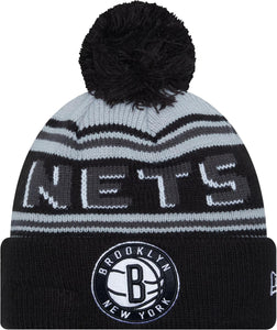 Brooklyn Nets Pom Wordmark Beanie