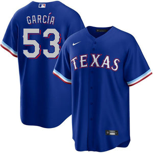 ADOLIS GARCIA TEXAS RANGERS MENS REPLICA ALT JERSEY - BLUE