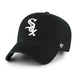 '47 Brand White Sox Logo Clean Up Hat Black