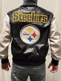 Pittsburgh Steelers Leather Varsity Jacket