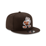 New Era Cleveland Browns Throwback Logo Snapback-Brown