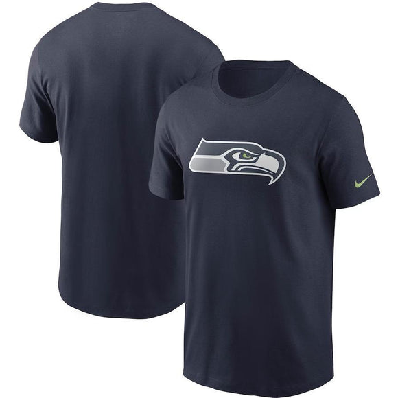Men's Seattle Seahawks Nike College Navy Primary Logo T-Shirt
