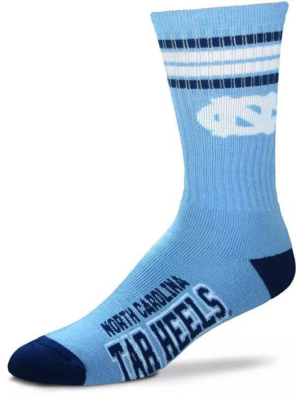 UNIVERSITY OF NORTH CAROLINA TARHEELS - 4 STRIPE DEUCE SOCKS