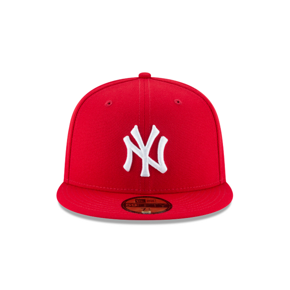 Men's New York Yankees New Era Basic 59FIFTY Fitted Hat- Scarlet