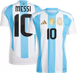 Lionel Messi Argentina National Team adidas 2024 Home Replica Player Jersey - White