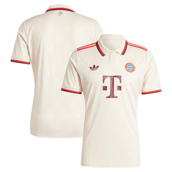 Bayern Munich adidas Originals Youth 2024/25 Third Replica Jersey - Cream