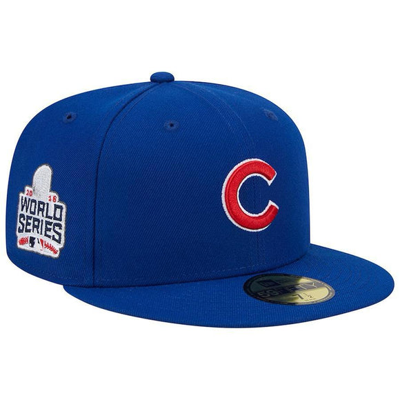 Men's Chicago Cubs  New Era Blue Game Authentic Collection World Series On-Field 59FIFTY Fitted Hat