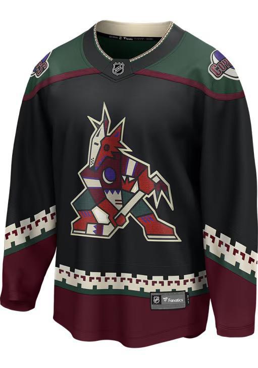 Men's Arizona Coyotes Breakaway Jersey-Black