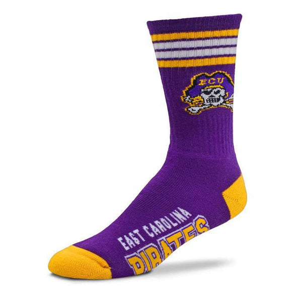 EAST CAROLINA UNIVERSITY PIRATES - 4 STRIPE DEUCE SOCKS