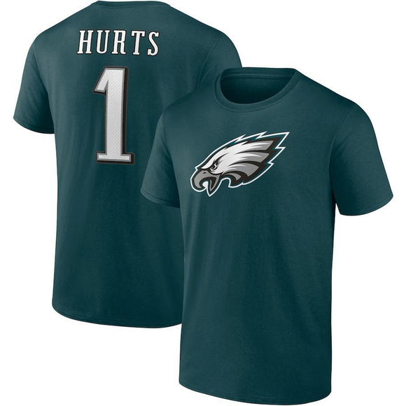 Jalen Hurts Philadelphia Eagles Fanatics Player Icon T-Shirt - Midnight Green