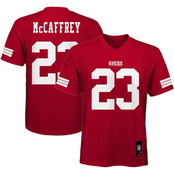 Youth San Francisco 49ers Christian McCaffrey Scarlet Replica Player Jersey