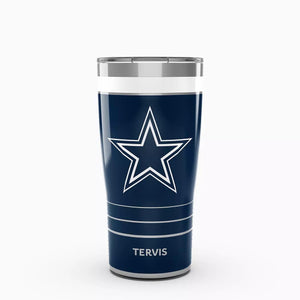 Dallas Cowboys 20 oz Tervis Traveler - Stainless Steel Tumbler with Slider Lid