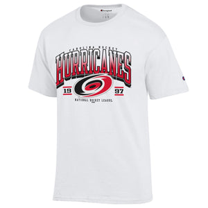 CAROLINA HURRICANES Arch over Eye Logo T-Shirt-White