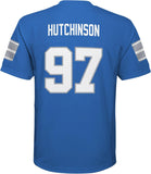 Outerstuff Youth Aidan Hutchinson Blue Detroit Lions Replica Player Jersey