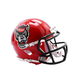 Riddell NC State Tuffy Red Speed Mini Helmet