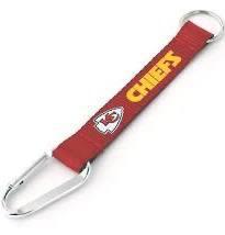 KANSAS CITY CHIEFS (RED) CARABINER KEYCHAIN