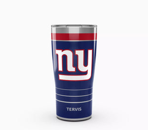 New York Giants 20 oz Tervis Traveler - Stainless Steel Tumbler with Slider Lid