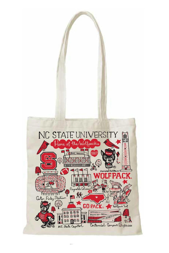 NC STATE JULIA GASH CANVAS SLIM TOTE