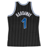 Anfernee Hardaway Orlando Magic 1994-95 Men's Black Pinstripe Swingman Jersey