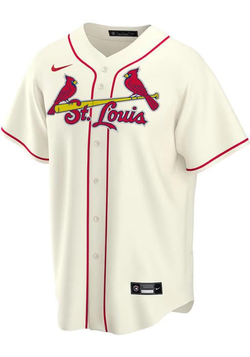 Men's St. Louis Cardinals Molina Nike Cream Alternate Official Replica Player Jersey