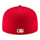 Men's New Era Atlanta Braves Logo 59FIFTY Fitted Hat Red-Grey Undervisor