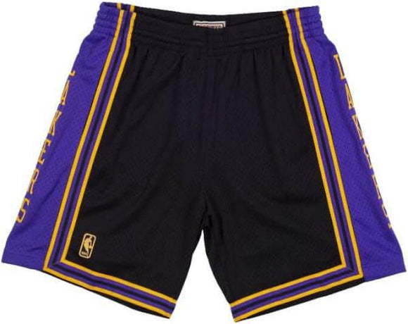 Los Angeles Lakers Black Swingman Shorts 1996