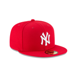 Men's New York Yankees New Era Basic 59FIFTY Fitted Hat- Scarlet