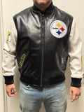 Pittsburgh Steelers Leather Varsity Jacket