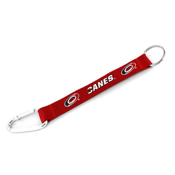 CAROLINA HURRICANES (RED) CARABINER KEYCHAIN