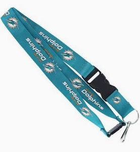 MIAMI DOLPHINS  (TEAL)  TEAM  LANYARD