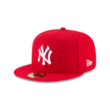 Men's New York Yankees New Era Basic 59FIFTY Fitted Hat- Scarlet