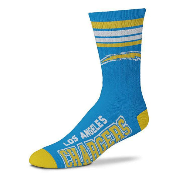 LOS ANGELES CHARGERS - 4 STRIPE DEUCE SOCKS