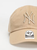 47 Brand New York Yankees CLEAN UP CLASSIC ADJUSTABLE HAT -Tan