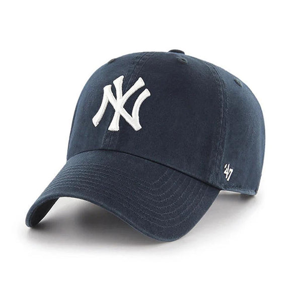 '47 Brand New York Yankees Clean Up Hat Navy with White Logo