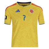 LUIS DÍAZ COLOMBIA 26/27 YOUTH HOME JERSEY BY ADIDAS