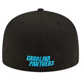 Carolina Panthers Black Logo Hat Fitted 59Fifty