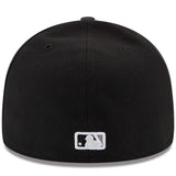 Men's Chicago White Sox All Black with White Logo 59FIFTY Fitted Hat