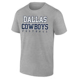 Dallas Cowboys - Men's Practice Gray Heather T-Shirts