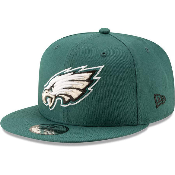 New Era Philadelphia Eagles Basic Logo Snapback-Green