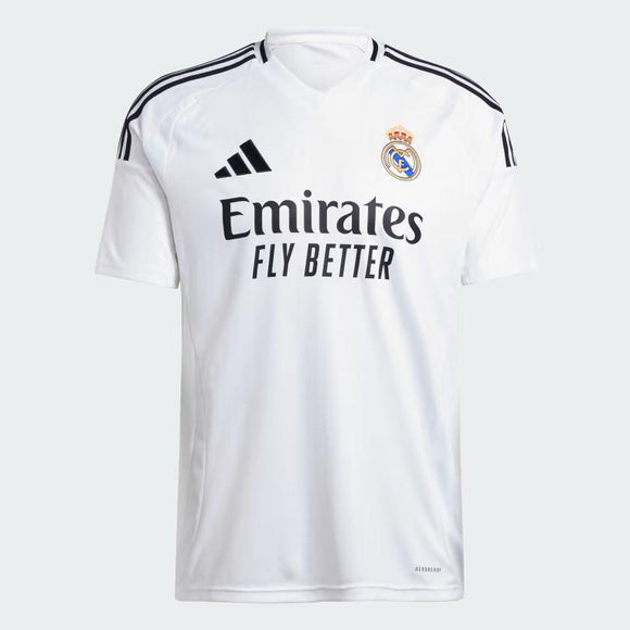 Mens adidas Adult Real Madrid Kylian Mbappé 24/25 Home Jersey White